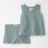 Toddler Girl 2-Piece Organic Cotton Knit Top & Short Set