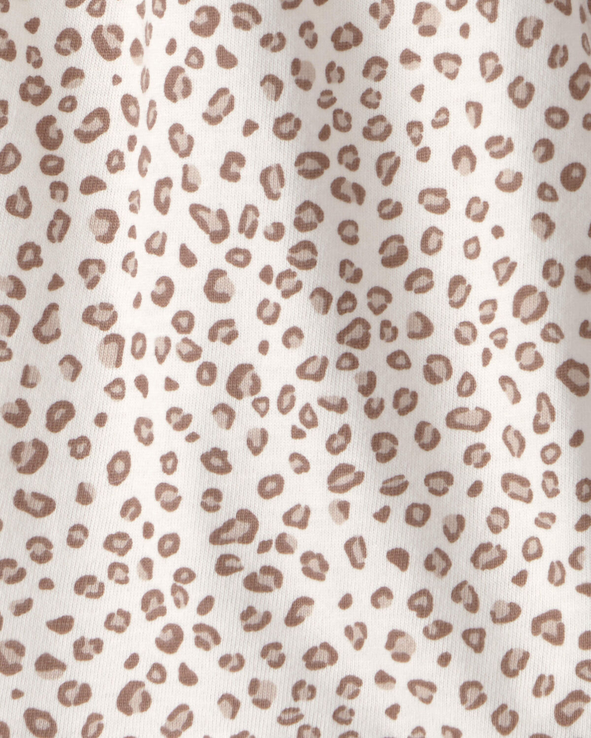 Baby Girl Cheetah Sleeveless Romper - Brown/Ivory