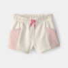 Toddler Girl French Terry Shorts - Pink/Ivory 4 Toddler Girl French Terry Shorts - Pink/Ivory