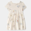 Toddler Girl Easter Bunny Short-Sleeve Dress - Cream