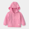 Baby Girl French Terry Zip-Up Hoodie - Pink