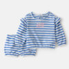 Baby Girl 'Ahoy Cutie' 2-Piece Top & Short Set - Blue