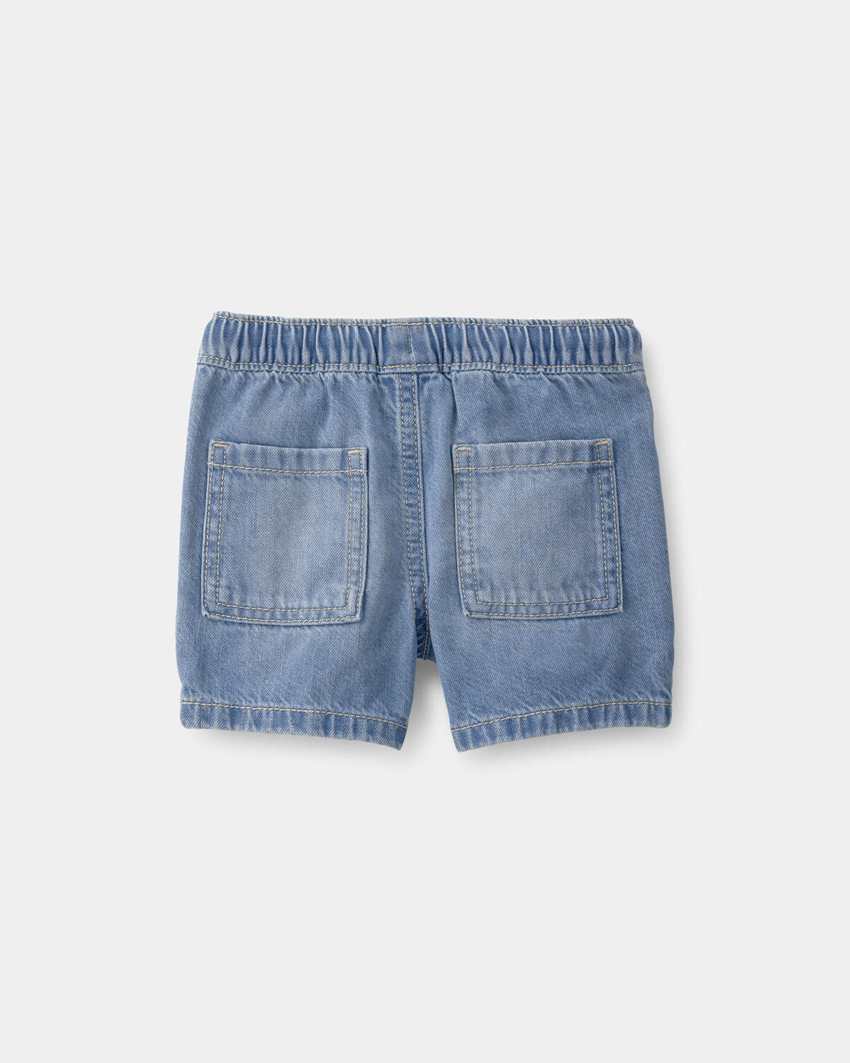Baby Boy Denim Drawstring Shorts - Light Wash