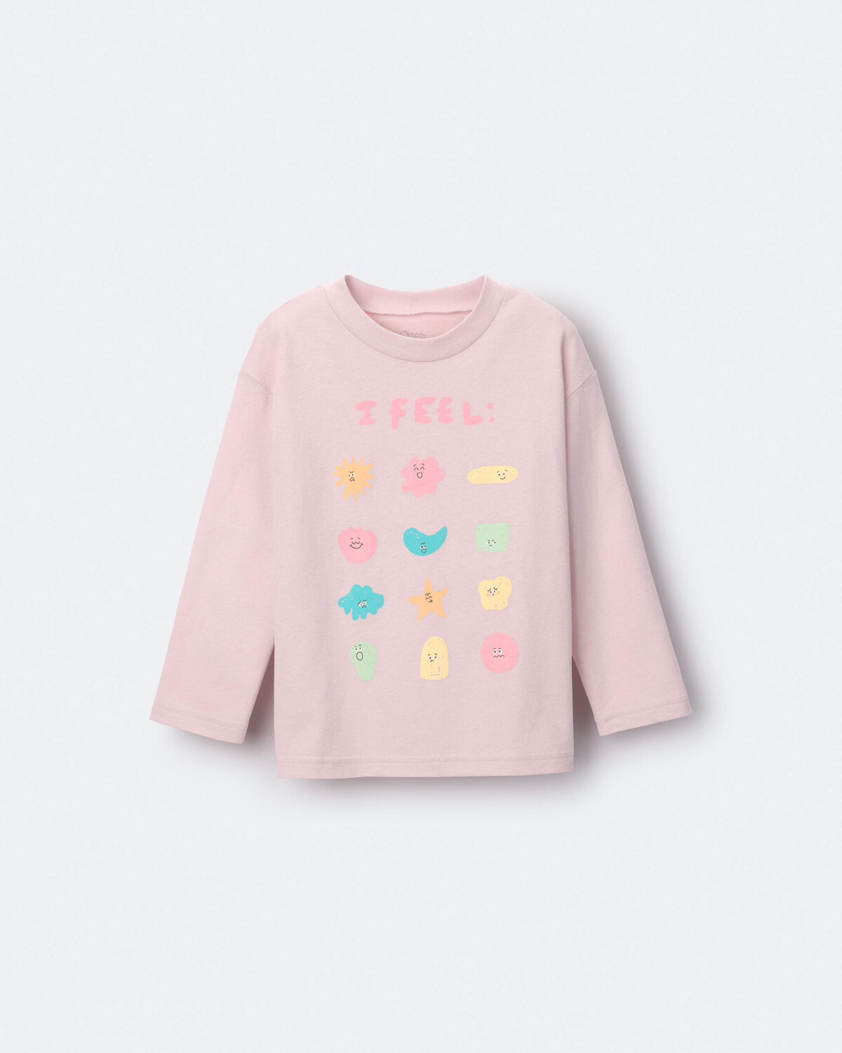 Toddler Girl 'I Feel' Long-Sleeve Relaxed Graphic Tee - Light Pink 2 Toddler Girl 'I Feel' Long-Sleeve Relaxed Graphic Tee - Light Pink