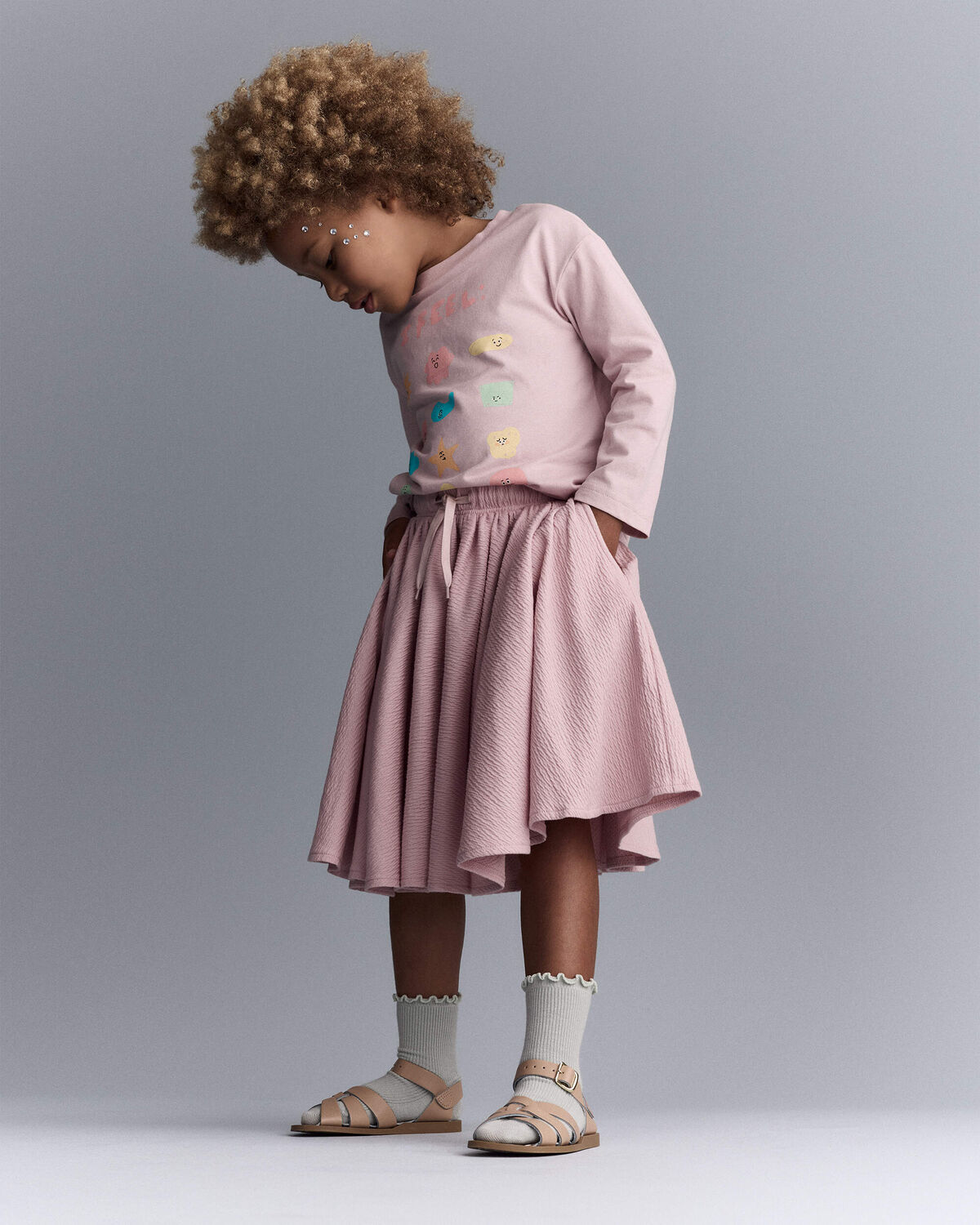Toddler Girl 'I Feel' Long-Sleeve Relaxed Graphic Tee - Light Pink 3 Toddler Girl 'I Feel' Long-Sleeve Relaxed Graphic Tee - Light Pink