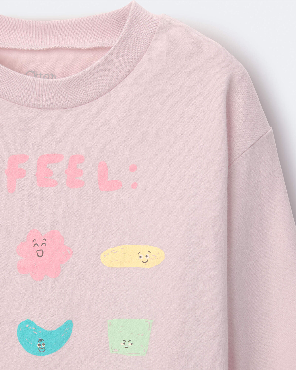 Toddler Girl 'I Feel' Long-Sleeve Relaxed Graphic Tee - Light Pink 6 Toddler Girl 'I Feel' Long-Sleeve Relaxed Graphic Tee - Light Pink