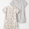 Baby 2-Pack Organic Cotton Rompers in Pet Print 9 Baby 2-Pack Organic Cotton Rompers in Pet Print