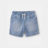 Toddler Boy Striped Denim Drawstring Shorts - Light Wash 13 Toddler Boy Striped Denim Drawstring Shorts - Light Wash