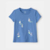 Toddler Girl Sailboat Graphic Tee - Blue