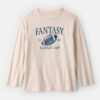 Boys Fantasy Football Long-Sleeve Graphic Tee - Tan 7 Boys Fantasy Football Long-Sleeve Graphic Tee - Tan