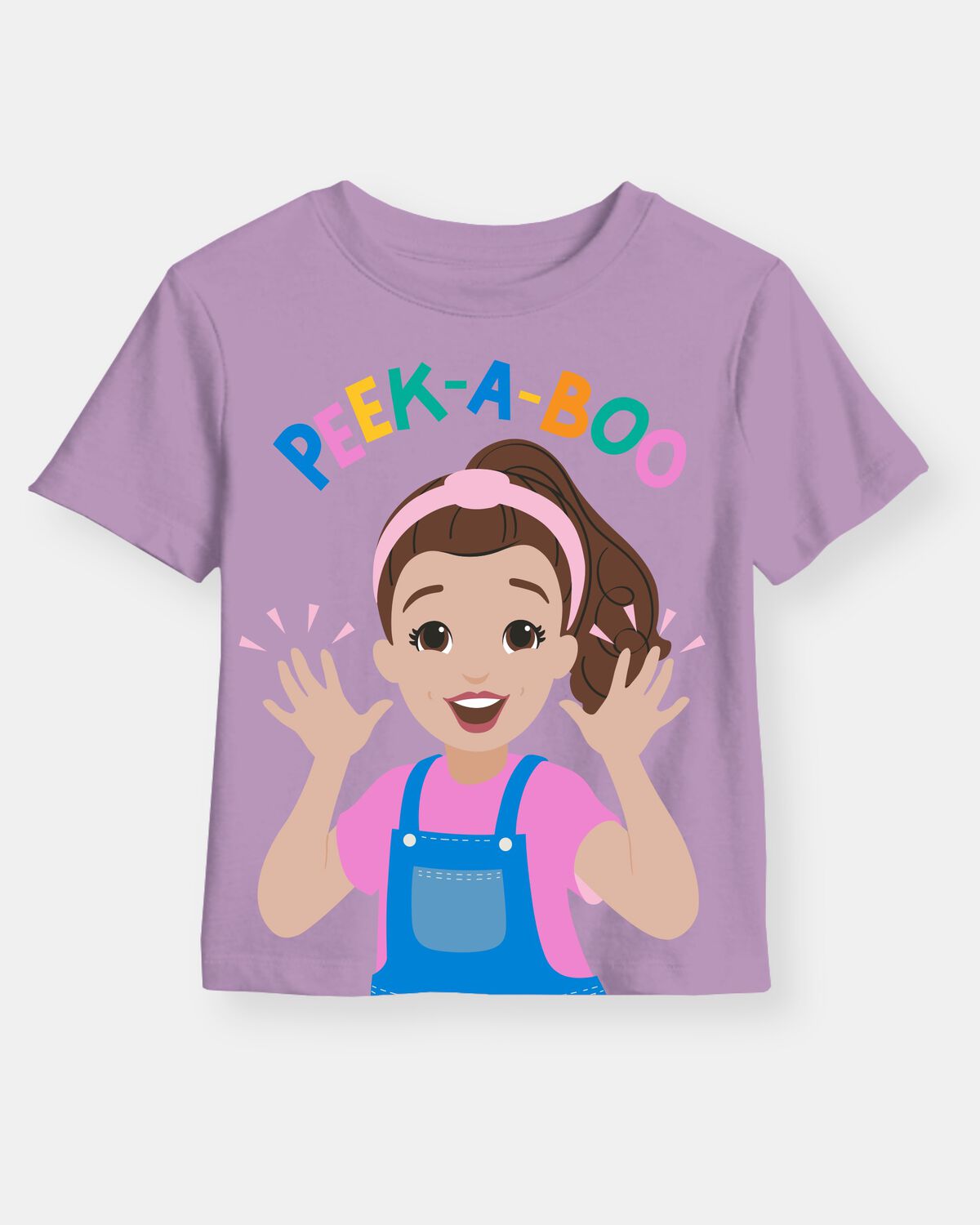 Toddler Girl Ms. Rachel™ 'Peek-a-Boo' Short-Sleeve Graphic Tee - Purple 1 Toddler Girl Ms. Rachel™ 'Peek-a-Boo' Short-Sleeve Graphic Tee - Purple