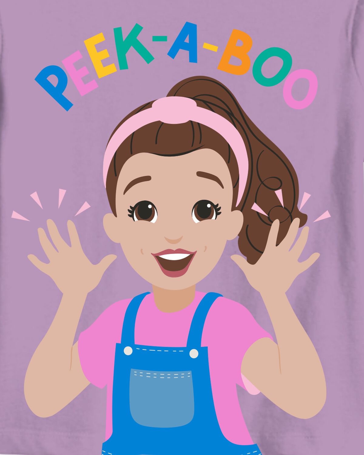 Toddler Girl Ms. Rachel™ 'Peek-a-Boo' Short-Sleeve Graphic Tee - Purple 2 Toddler Girl Ms. Rachel™ 'Peek-a-Boo' Short-Sleeve Graphic Tee - Purple