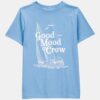 Kid Good Mood Crew Short-Sleeve Graphic Tee - Blue