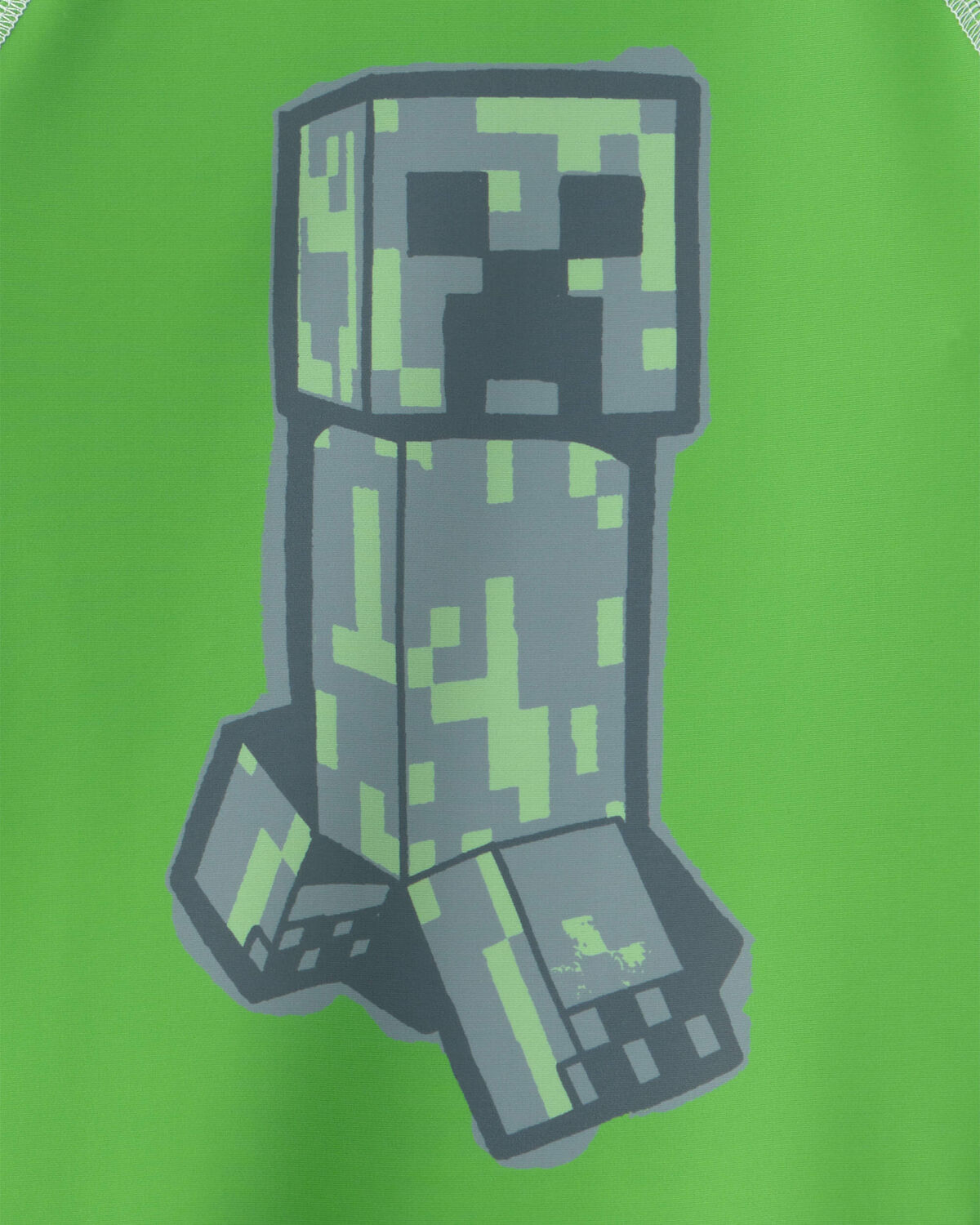 Boys Minecraft® Rashguard - Green 3 Boys Minecraft® Rashguard - Green