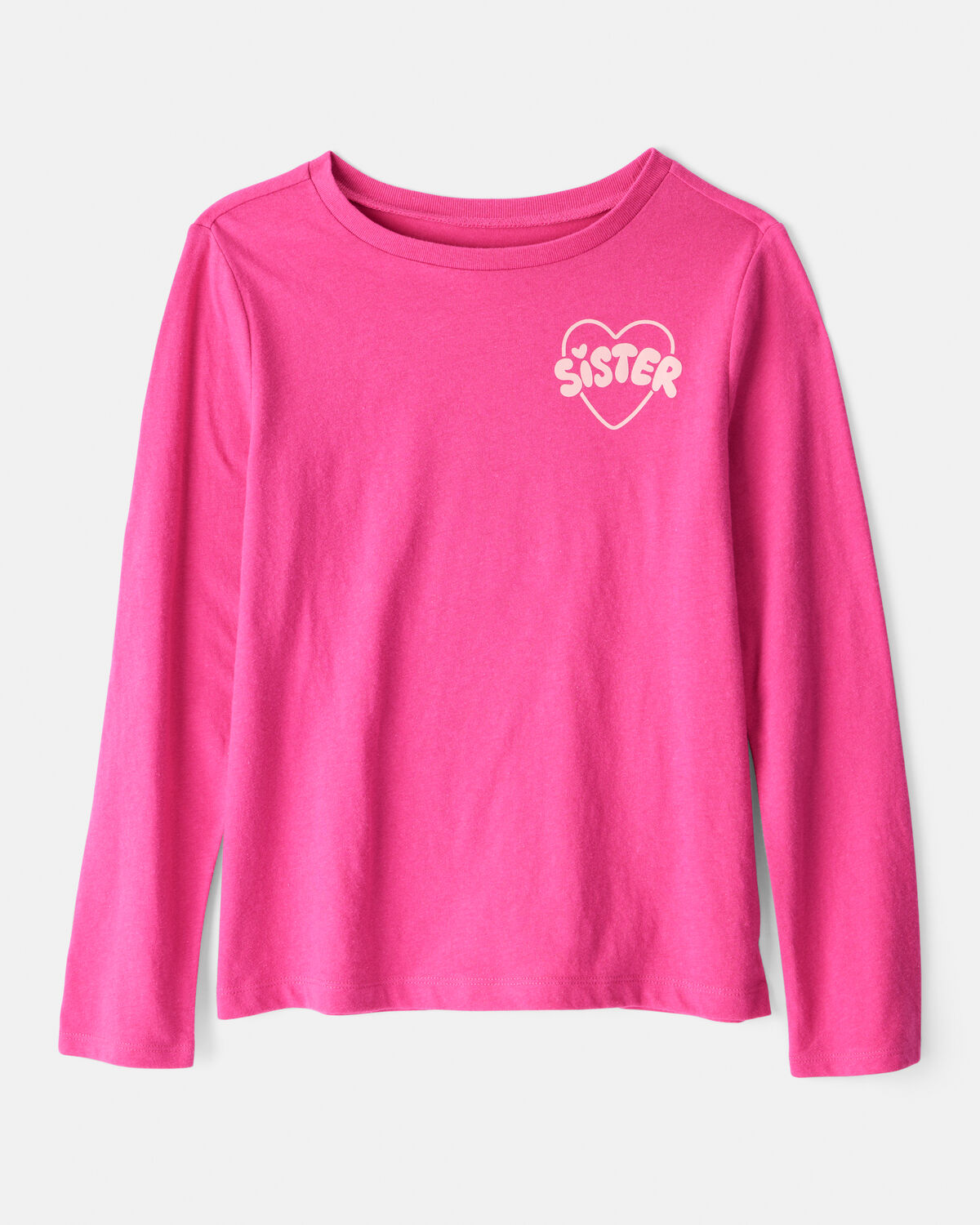 Girls Sisterhood Long-Sleeve Graphic Tee - Pink 1 Girls Sisterhood Long-Sleeve Graphic Tee - Pink
