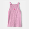 Girls Shell Embroidered Tank Top - Pink