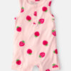 Baby Girl Strawberry PurelySoft Romper - Pink
