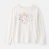 Girls 'Self Care' Long-Sleeve Graphic Tee - Ivory