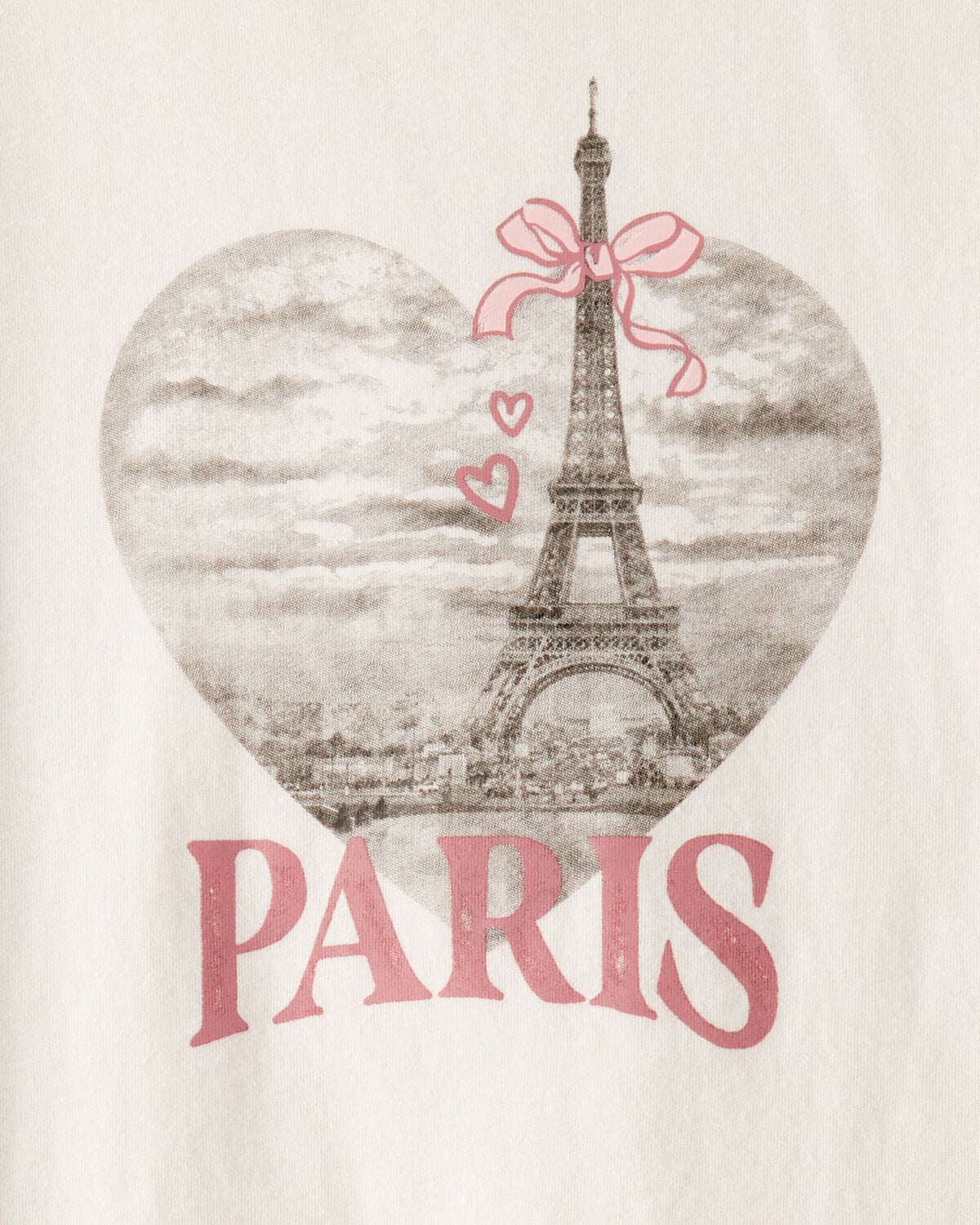 Girls Paris Long-Sleeve Graphic Tee - Ivory