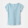 Girls Rib Top - Blue 5 Girls Rib Top - Blue