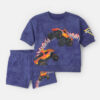 Baby Boy 2-Piece Monster Truck French Terry Top & Short Set - Blue
