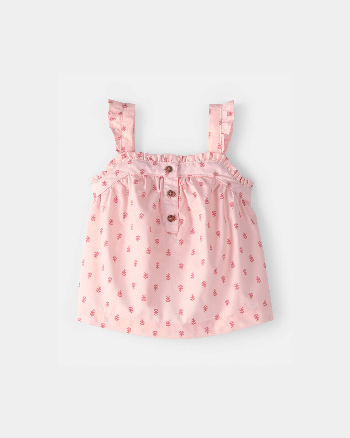 Baby Girl 3-Piece Flutter Sleeve Outfit Set - Pink 9 Baby Girl 3-Piece Flutter Sleeve Outfit Set - Pink