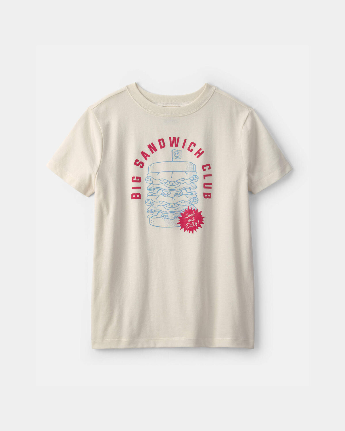 Boys 'Big Sandwich Club' Graphic Tee - Ivory 1 Boys 'Big Sandwich Club' Graphic Tee - Ivory