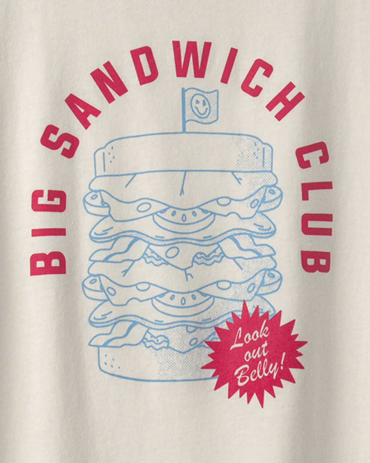 Boys 'Big Sandwich Club' Graphic Tee - Ivory 2 Boys 'Big Sandwich Club' Graphic Tee - Ivory