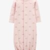 Baby Girl Preemie Rainbow Cotton Sleeper Gown