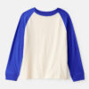 Boys Long-Sleeve Raglan Tee - Blue