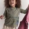 Toddler 'Rock Collector' Long-Sleeve Relaxed Graphic Tee - Olive 18 Toddler 'Rock Collector' Long-Sleeve Relaxed Graphic Tee - Olive