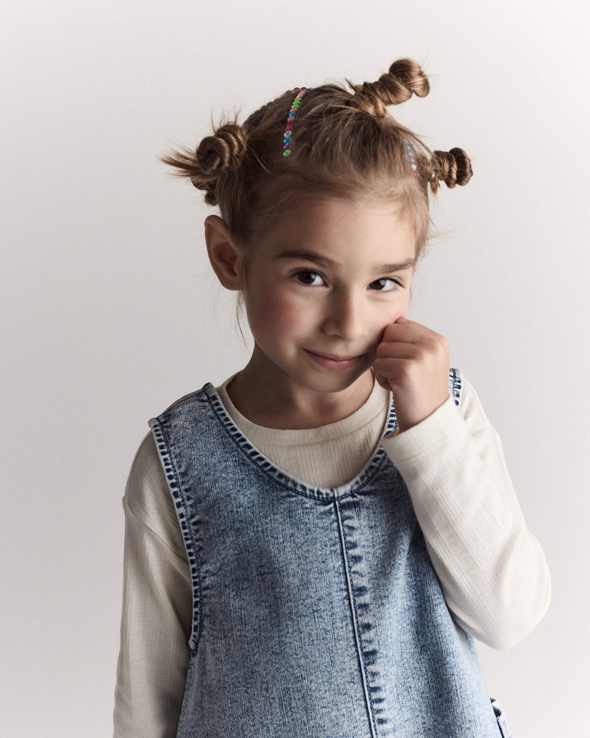 Toddler Girl Pointelle Long-Sleeve Top - Cream 3 Toddler Girl Pointelle Long-Sleeve Top - Cream