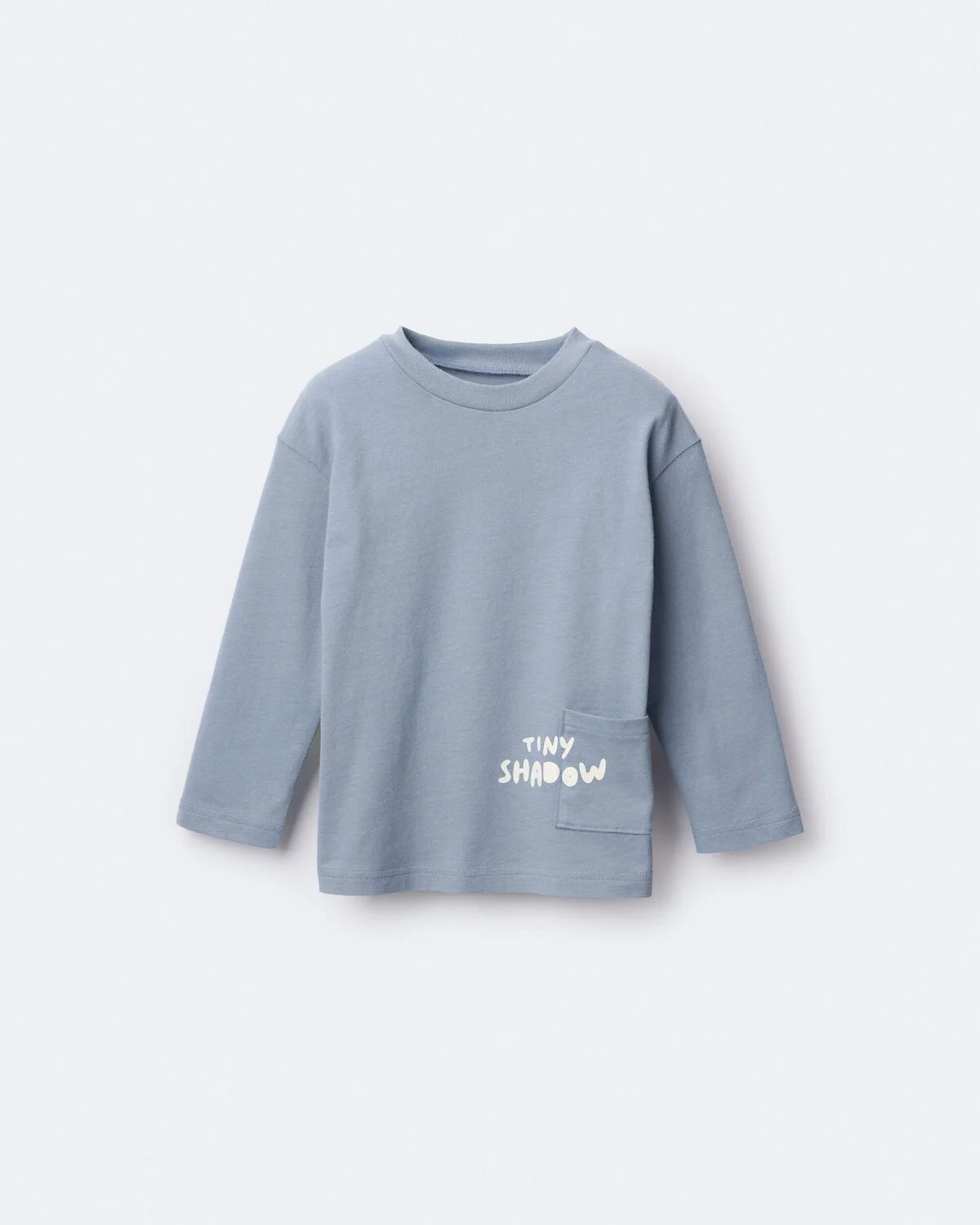 Toddler 'Tiny Shadow' Long-Sleeve Pocket Graphic Tee - Blue 2 Toddler 'Tiny Shadow' Long-Sleeve Pocket Graphic Tee - Blue
