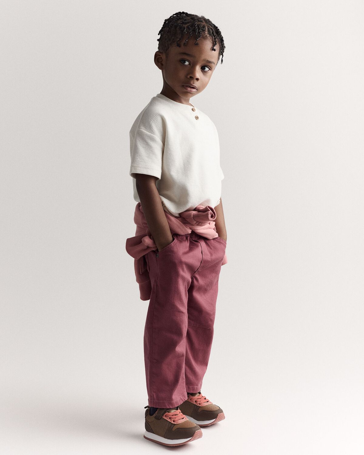Toddler Barrel Pant - Burgundy