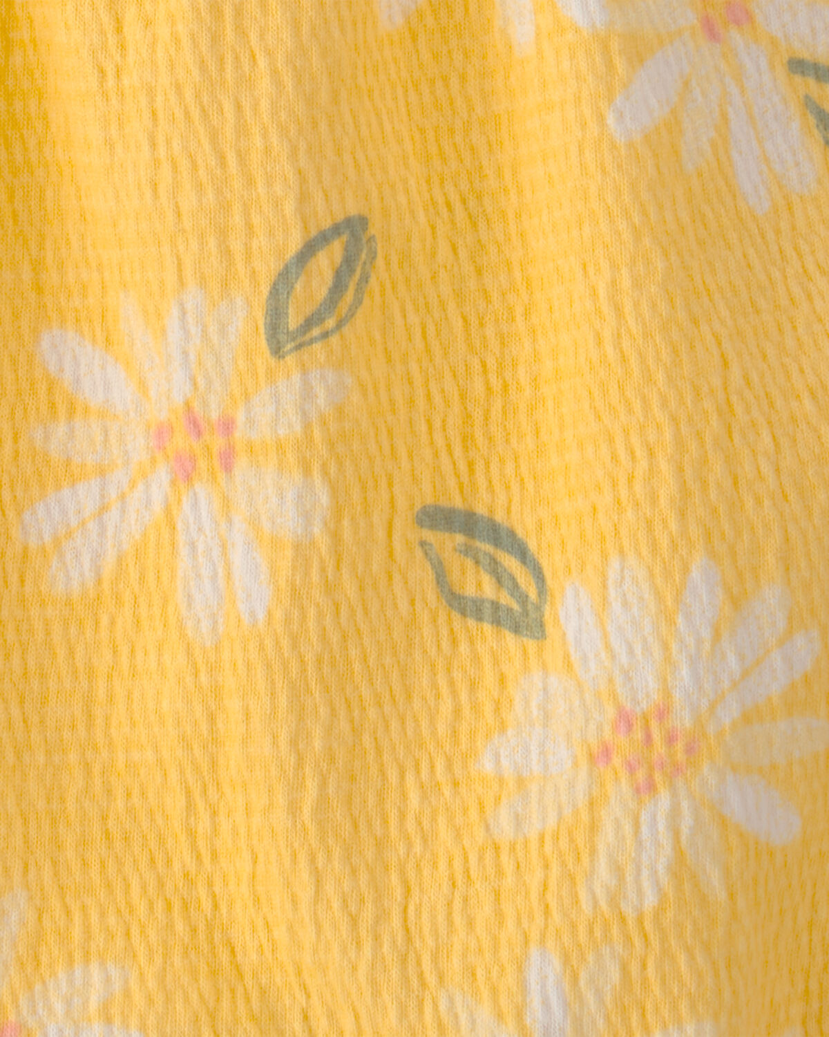 Baby Girl Floral Daisy Romper - Yellow 3 Baby Girl Floral Daisy Romper - Yellow