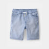 Boys Denim Drawstring Shorts - Light Wash
