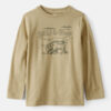 Boys Wild And Free Long-Sleeve Graphic Tee - Brown