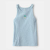 Girls Pineapple Embroidered Tank Top - Blue