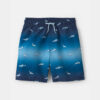 Boys Shark Ombre Swim Trunks - Blue