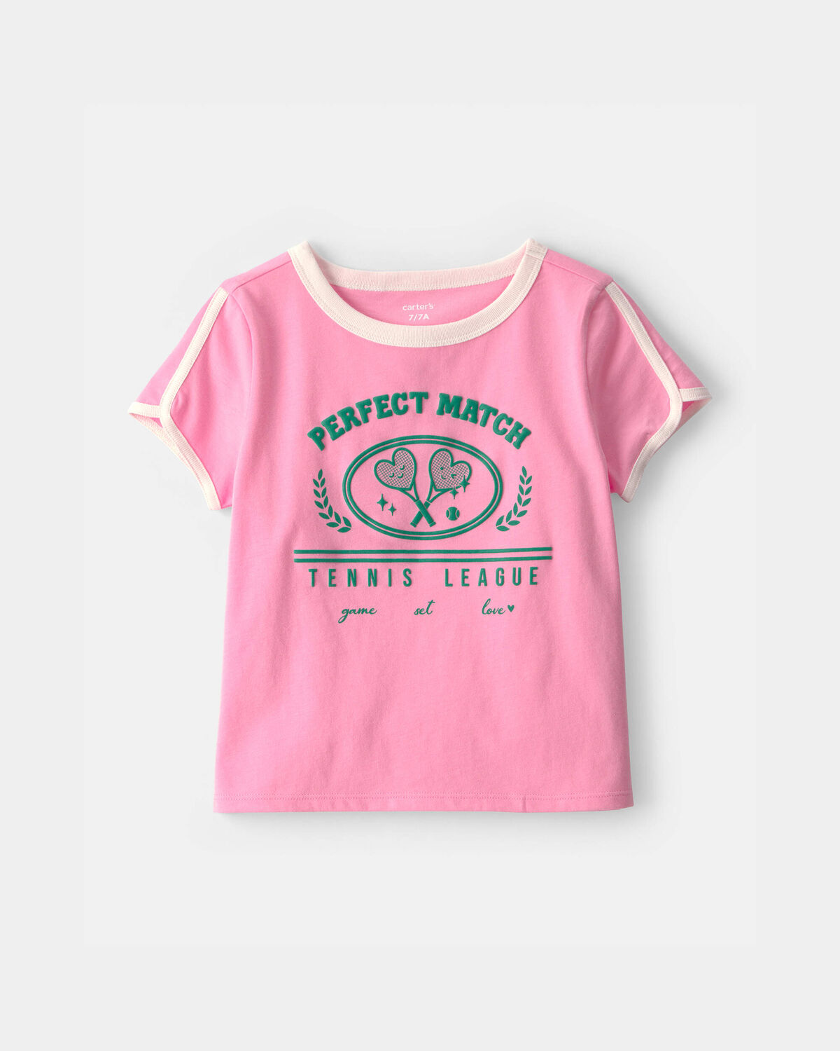 Girls 'Perfect Match' Tennis Active Top - Pink 1 Girls 'Perfect Match' Tennis Active Top - Pink