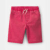 Boys Stretch Twill Shorts - Red