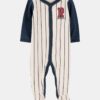 Baby Boy Baseball Rookie Snap Cotton Sleep & Play Pajamas