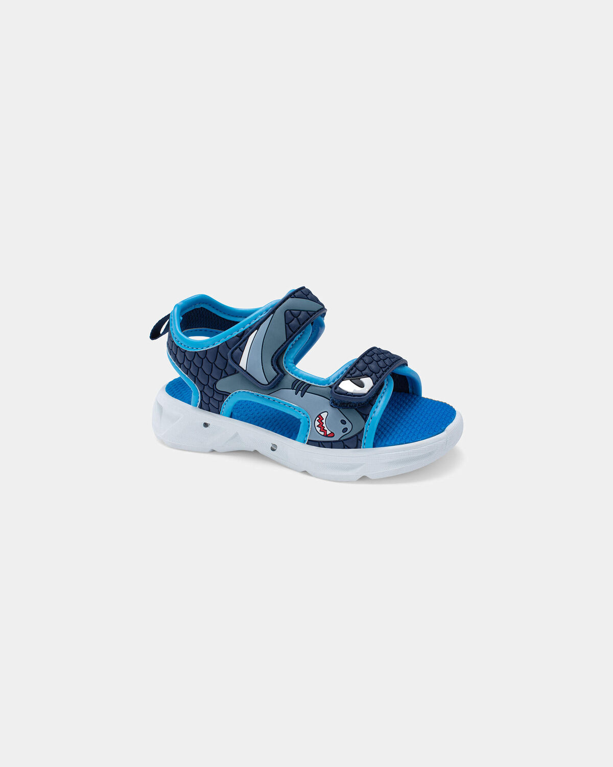 Toddler Boy Shark Light Up Sandals - Blue 1 Toddler Boy Shark Light Up Sandals - Blue
