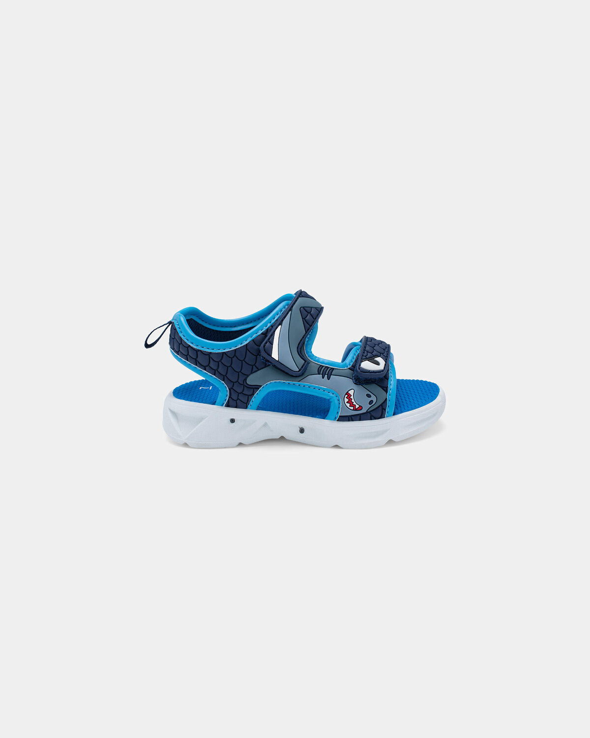 Toddler Boy Shark Light Up Sandals - Blue 2 Toddler Boy Shark Light Up Sandals - Blue