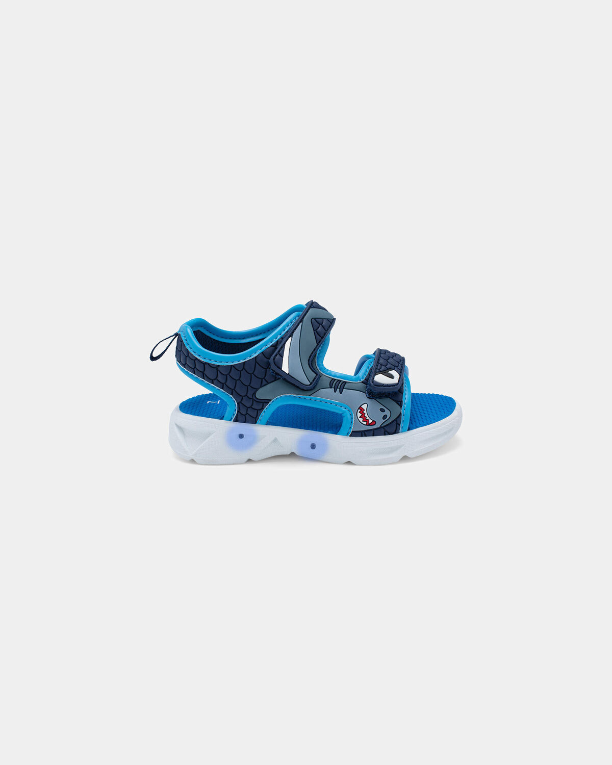 Toddler Boy Shark Light Up Sandals - Blue 7 Toddler Boy Shark Light Up Sandals - Blue