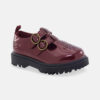 Toddler Girl Buckle Platform Casual Shoes - Burgundy 14 Toddler Girl Buckle Platform Casual Shoes - Burgundy