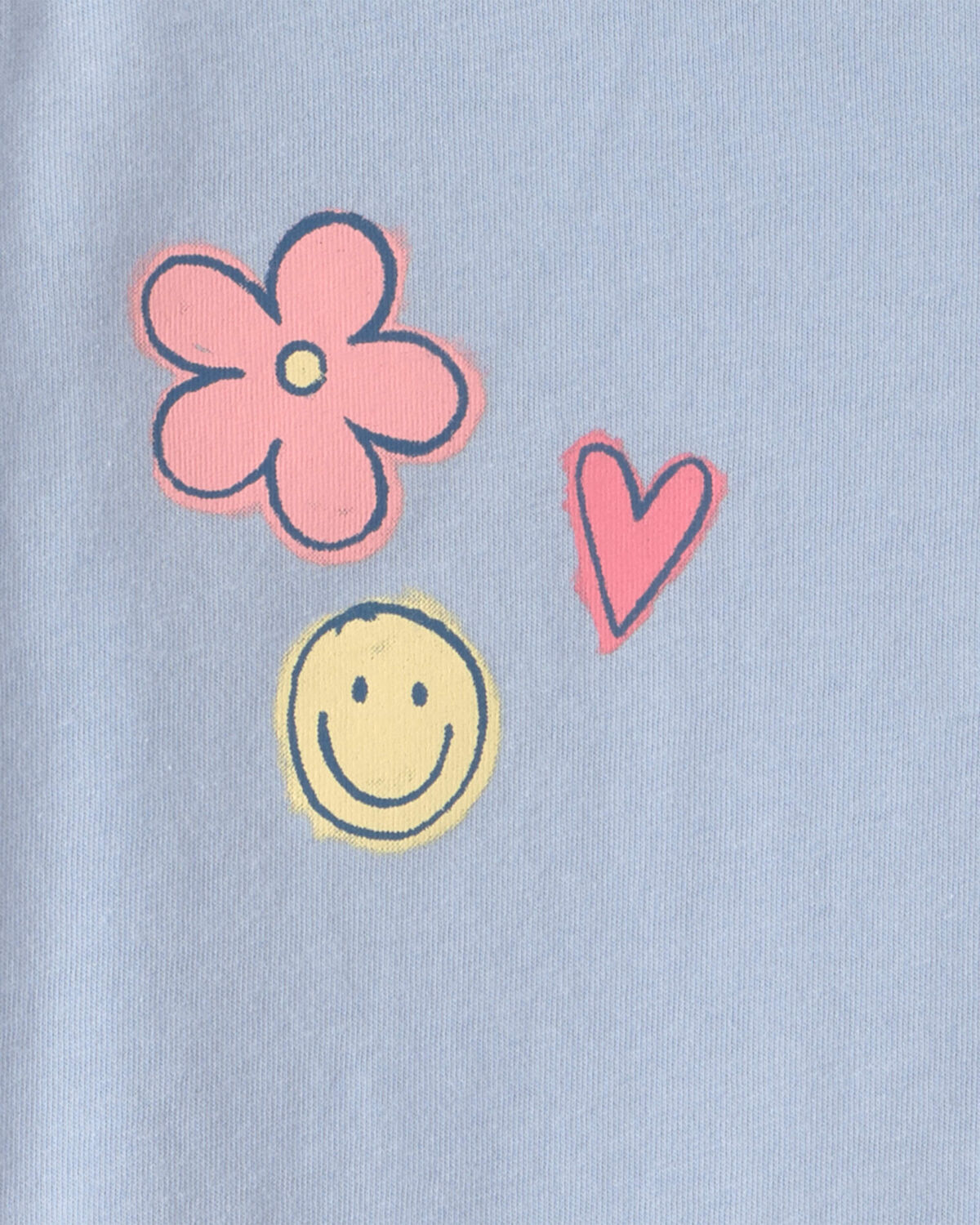 Toddler Girl Cheerful Long-Sleeve Graphic Tee - Blue 2 Toddler Girl Cheerful Long-Sleeve Graphic Tee - Blue
