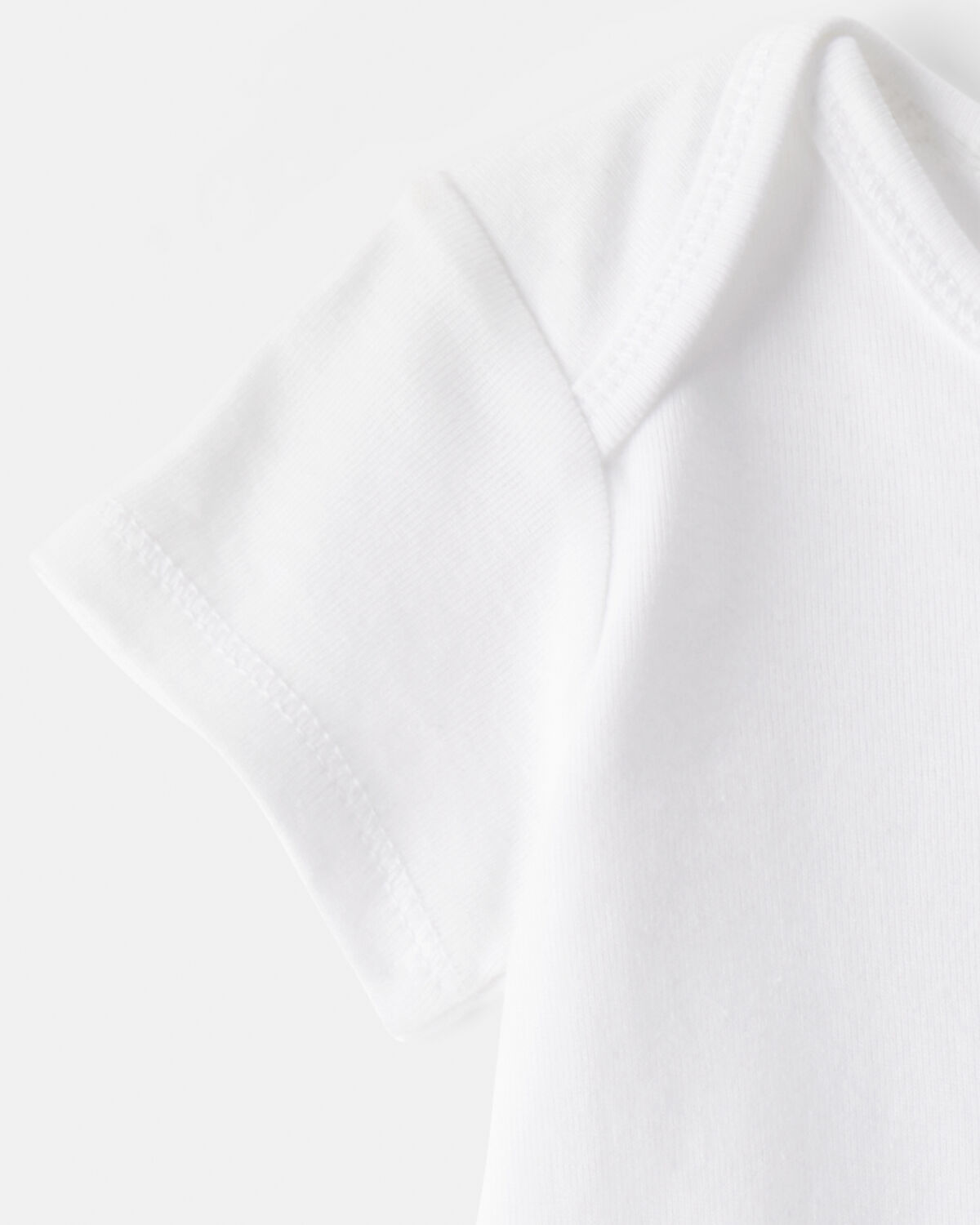 Baby 10-Pack Short Sleeve Cotton Bodysuits - White 3 Baby 10-Pack Short Sleeve Cotton Bodysuits - White