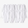 Baby 8-Pack Long Sleeve Cotton Bodysuits - White