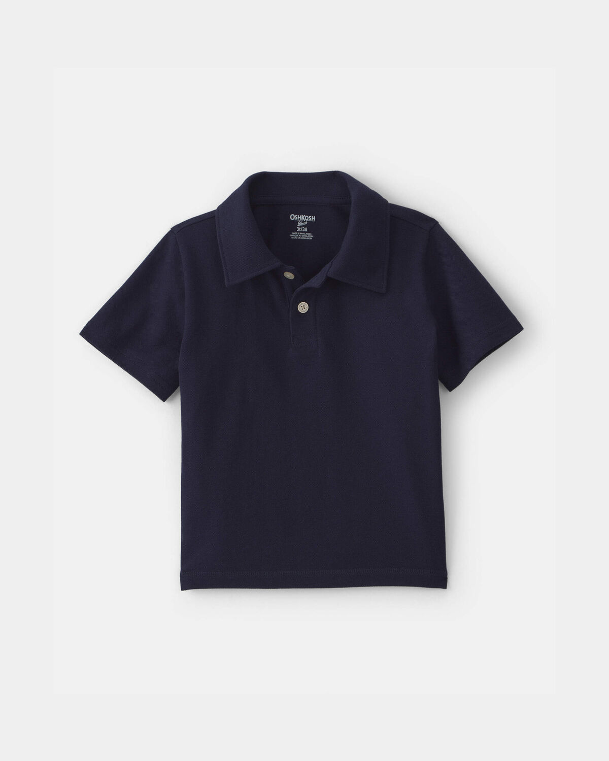 Toddler Boy 3-Pack Uniform Piqué Polo Shirts - Navy